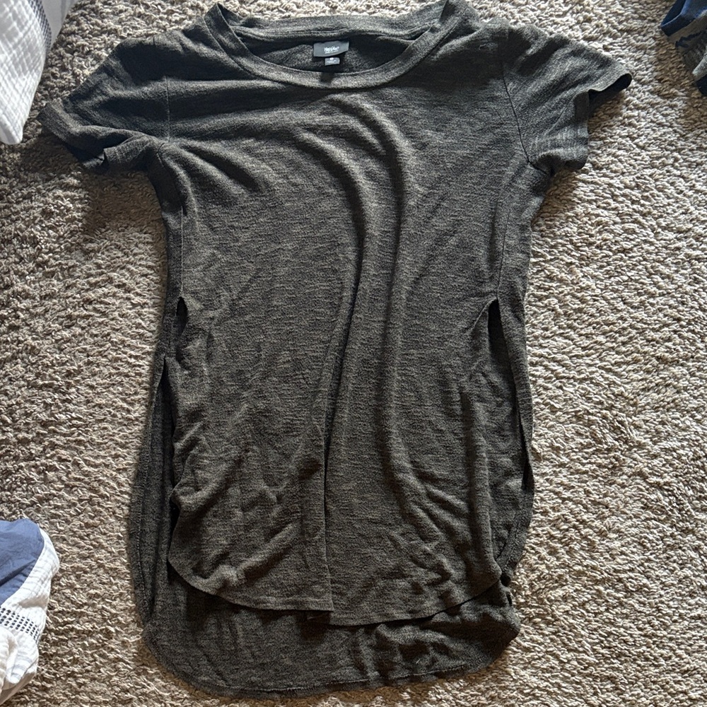 Metallic Olive Women's sweater top
